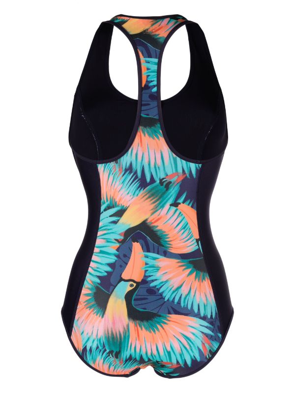 T-Back Scoop One Piece | Tropical | Duskii Active