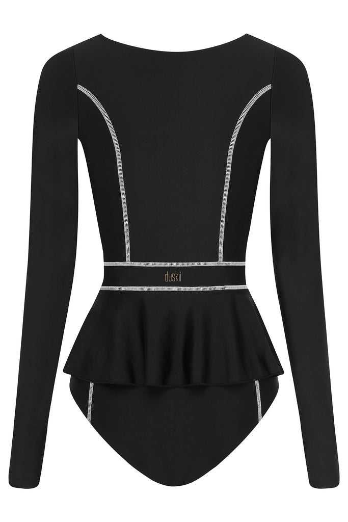 Elle Long Sleeve Suit | Black