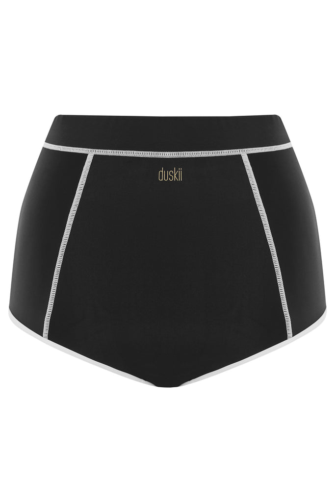 High Waist Zip Bottom | Black