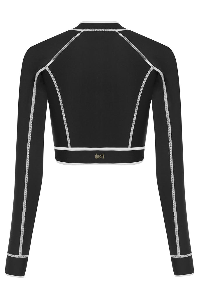 Long Sleeve Classic Panel Rash | Black & White