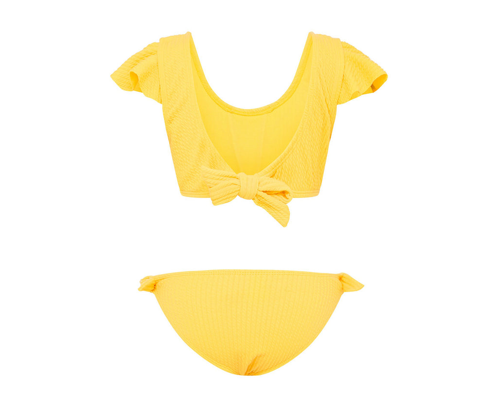Amelie Canary Yellow Frill Bikini