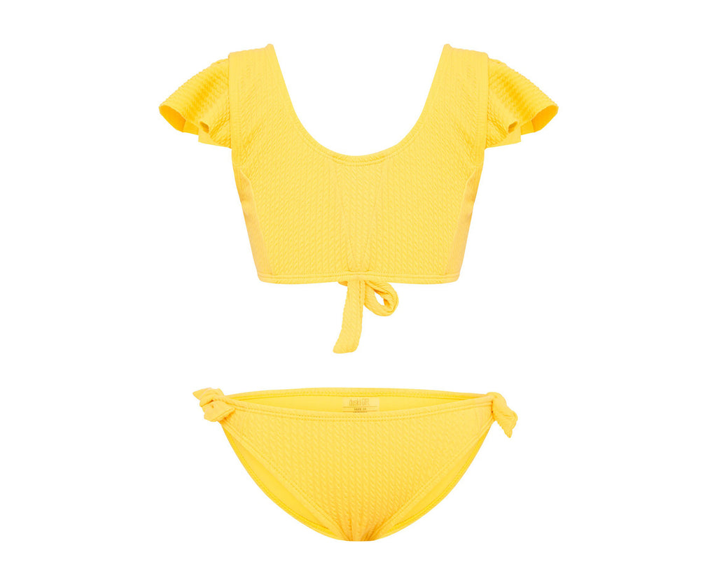 Amelie Canary Yellow Frill Bikini