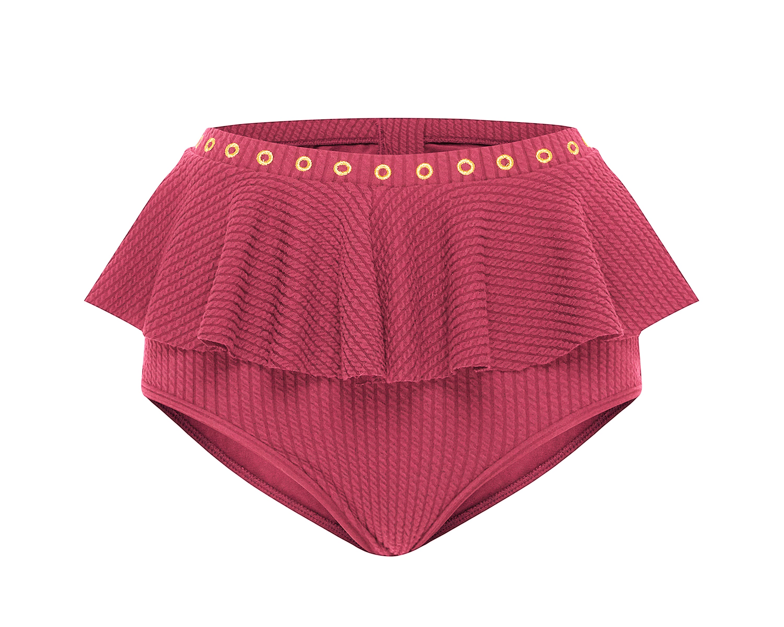 High waisted bikini bottoms with ruffles online